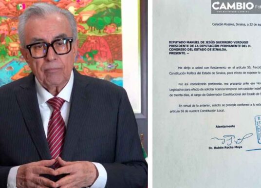 Rocha Moya vuelve a pedir licencia